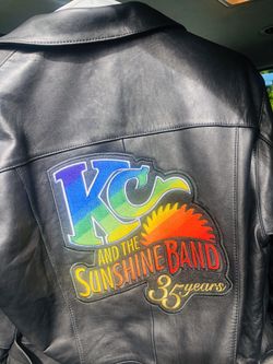 Vintage KC and the Sunshine Band 100% Soft Leather Jacket