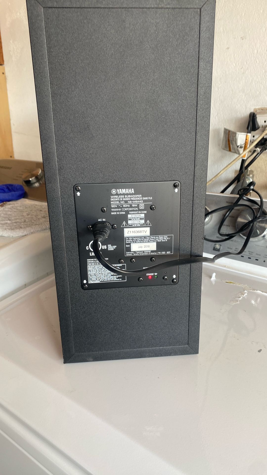 Yamaha Wireless Subwoofer