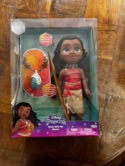 Disney Princess Share with Me Moana Toddler Doll with Child-sized Accessories