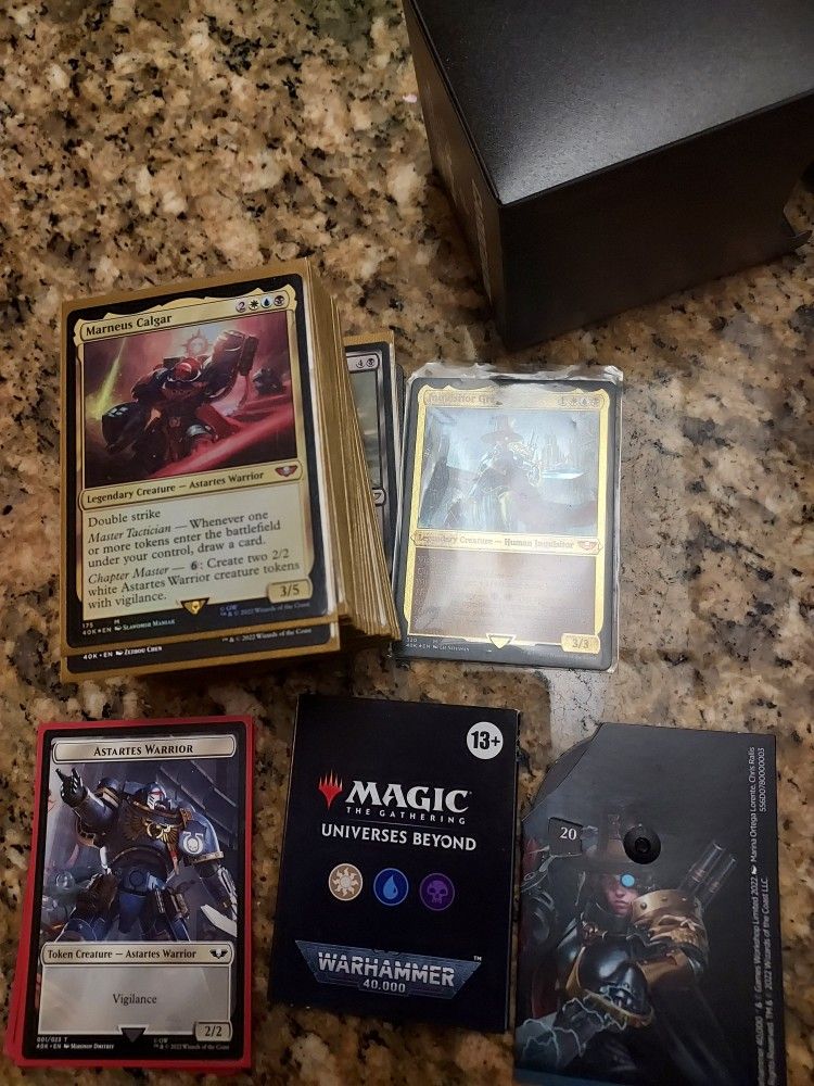 MtG Warhammer 40K UB Deck Sleeved