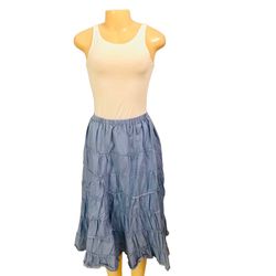 Metro Wear Sz M Maxi Skirt Light Blue
