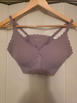 Seamless Scallop Edge Bra- Lavender