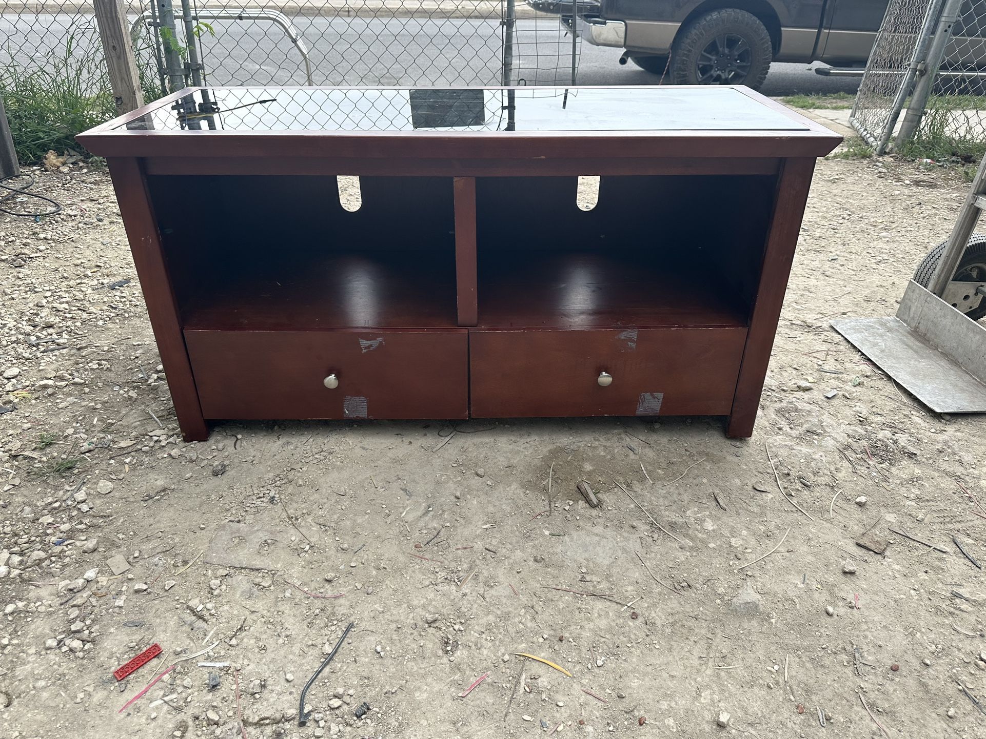 Solid Wood Tv Stand 4ft Wide 2ft Tall 20 In Depth Furniture