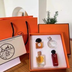 HERMÈ S Prestige Fragrance | A Touch of Ritual for Anniversaries & Festive Gifting | Limited-Edition 4-Piece 7.5ml Perfume Gift Set