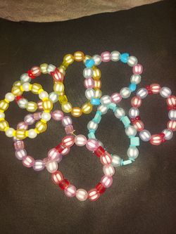 BEADED BRACELETS HANDMADE $3.00 EACH OR TWO FOR $5.00