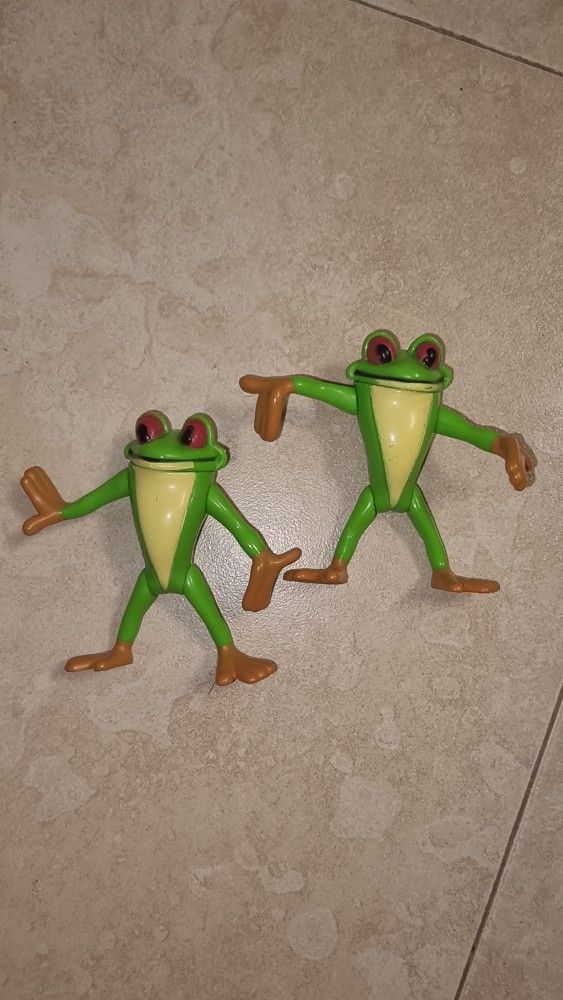 Vintage RFC 2000 Rainforest Cafe Cha Cha Tree Frog PVC Figure 3.5" Collectible
