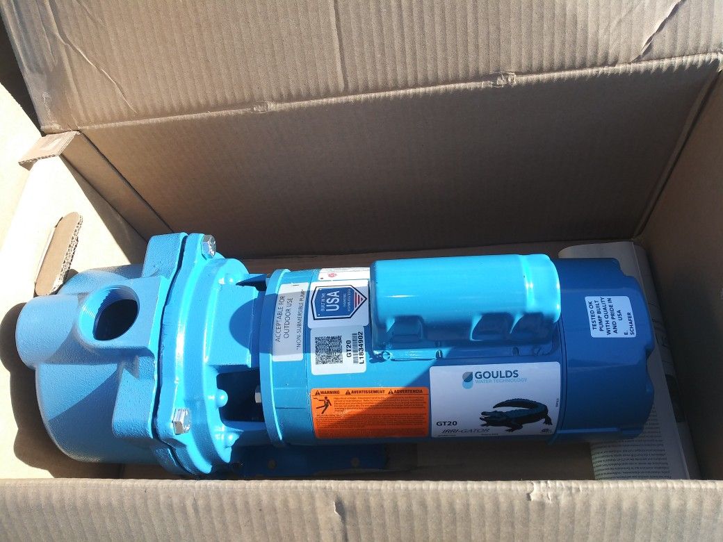 Goulds GT-20 Sprinkler Pump 2 Hp, 115/230v, 1 Ph, 1-1/2 Inlet/outlet |