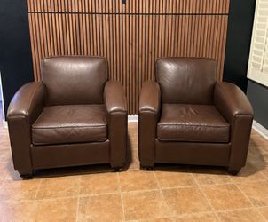 Leather pub chairs