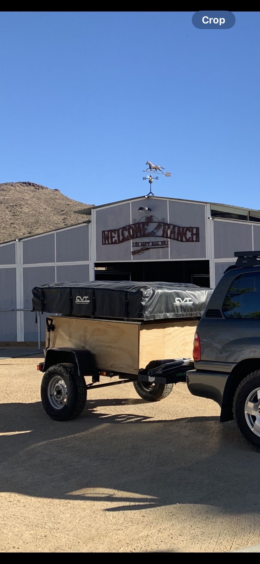 Camping Trailer Rooftop Tent Open To Trade For Harley Davidson