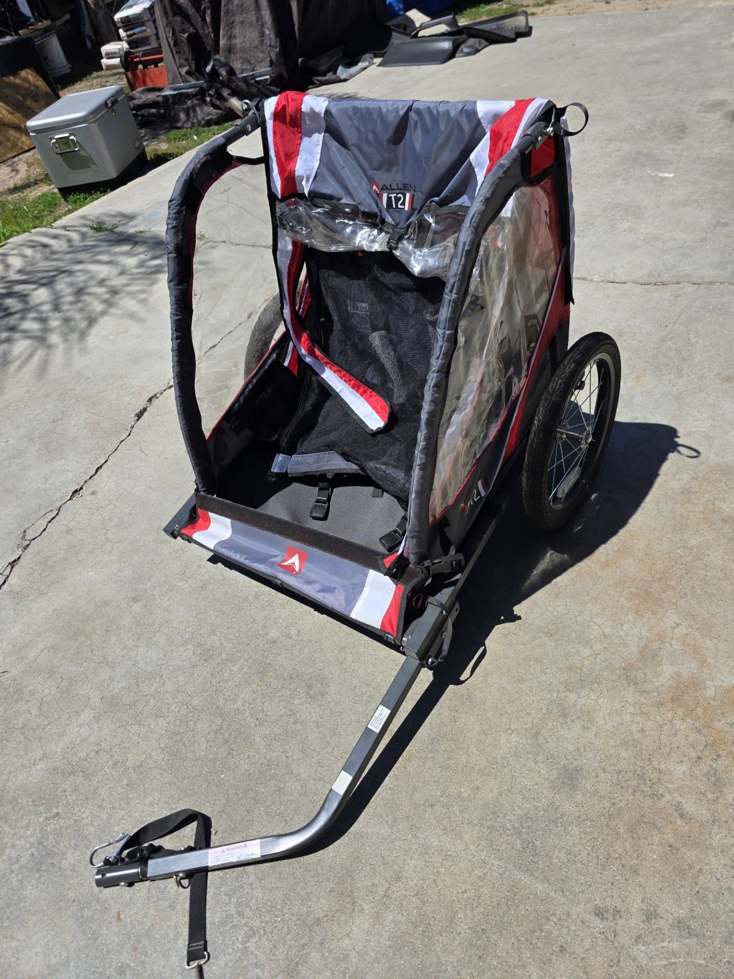 Allen Sports Two Wheel Child Bicycle Trailer, Red