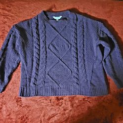 NWOT TIME AND TRU SWEATER PURPLE SIZE M 