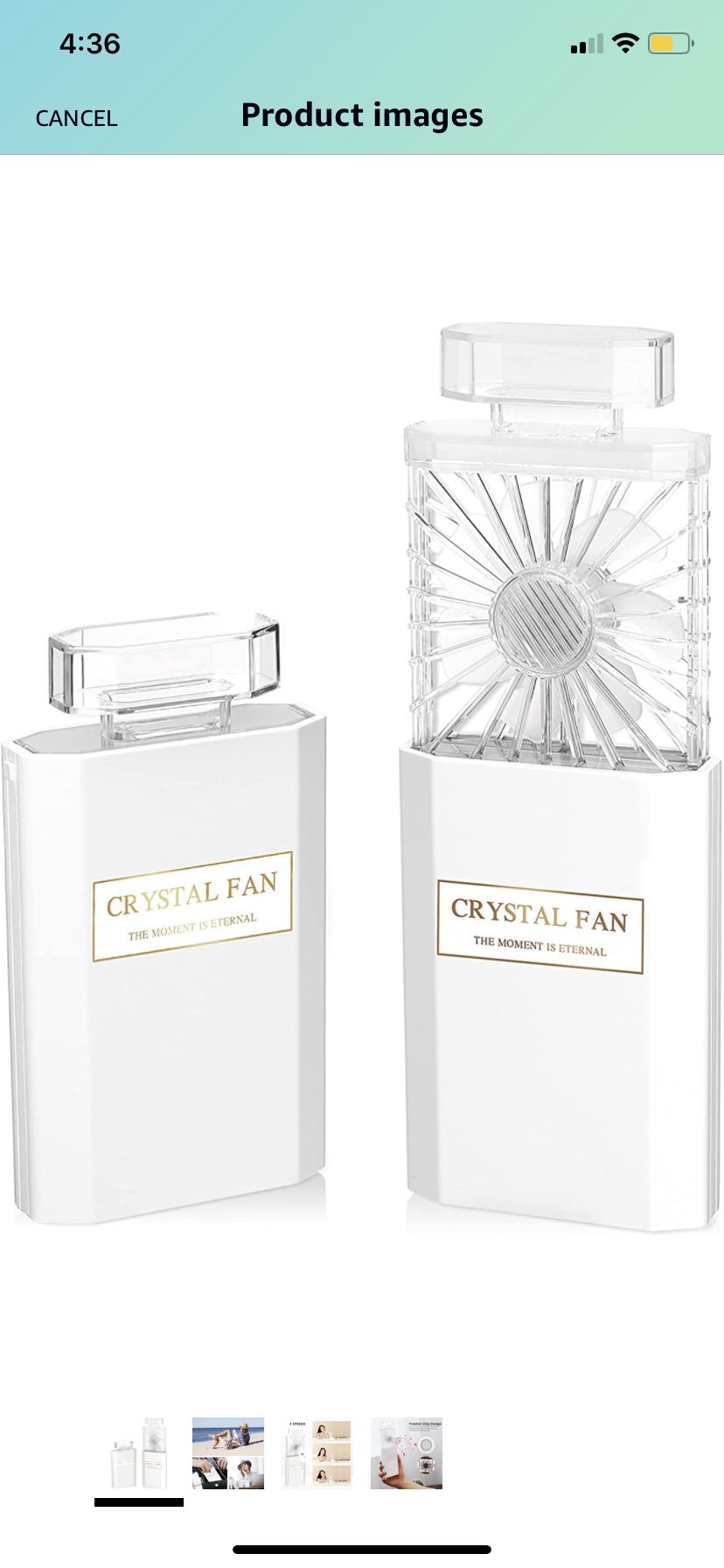 Mini Portable Fan Rechargeable,Battery Powered Fan,Handheld Fan With 3 Speeds Electric Fan