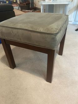 Green/grey footstool ottoman