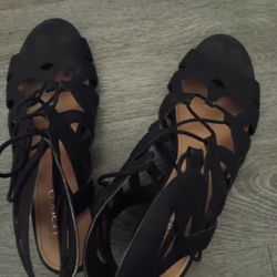 Franco Sarto Black Sandals