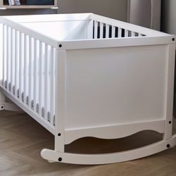 2 in 1 Cradle And Mini Crib With Mattress 