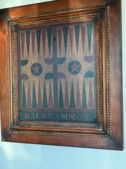 Warren Kimble  by Uttermost Backgammon Metal Wall Art