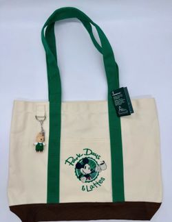 Disney Parks Starbucks Park Days & and Lattes Tote Bag With Bear Keychain 2026