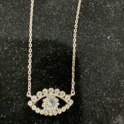 Devil Eye Necklace Pure Silver 925