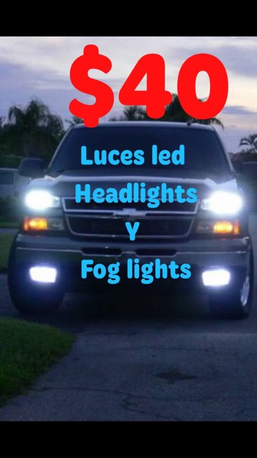 Luces led para frente de carros y trocas