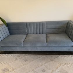 Modern blue sofa