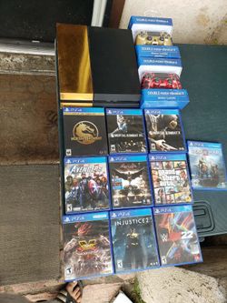 Just Mortal Kombat 11 Steelbook edition is $70! The rest is $20 per game.. just PS4 2016 500GB With 1 Control $125! Extra control $25!  All for $300! 