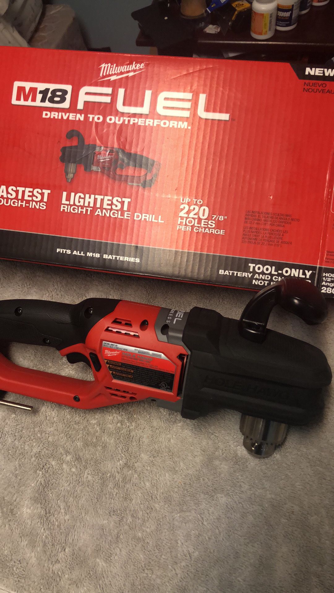 Angle drill Milwaukee fuel only tools