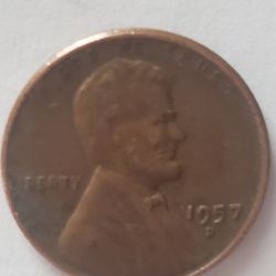 1957 D  Wheat Penny  