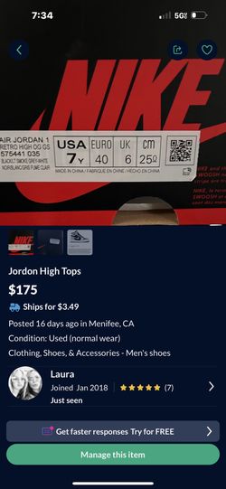 Jordon 1 Brand New