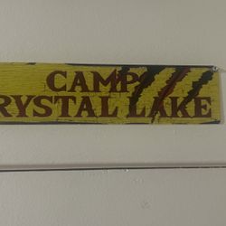 Friday The 13th. Camp Crystal Lake Metal Tin Sign