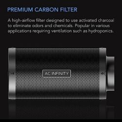 AC Infinity Air Carbon Filter 6" with Premium Australian Virgin Charcoal