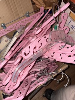 Pink Fancy Hangers $2/ Each