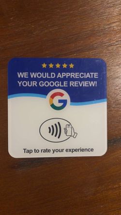 NFC google review cards