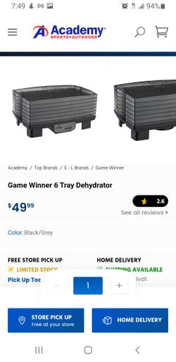 Game Winner 6-Tray Dehydrator