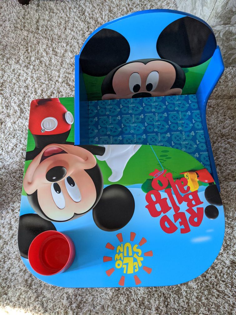 Mickey Mouse toddler desk with drawer and pen holder