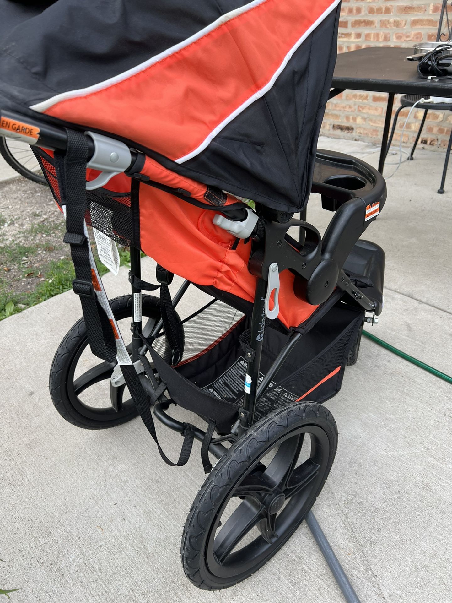 Baby Trend Xcel Jogger Stroller, Black And Orange Color