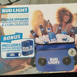 Tail-Gate Ice Cooler With Radio. Budweiser Branded