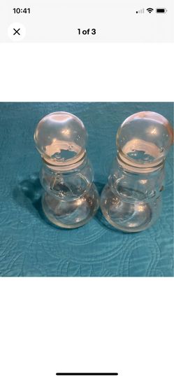 2 vintage target snow man jar