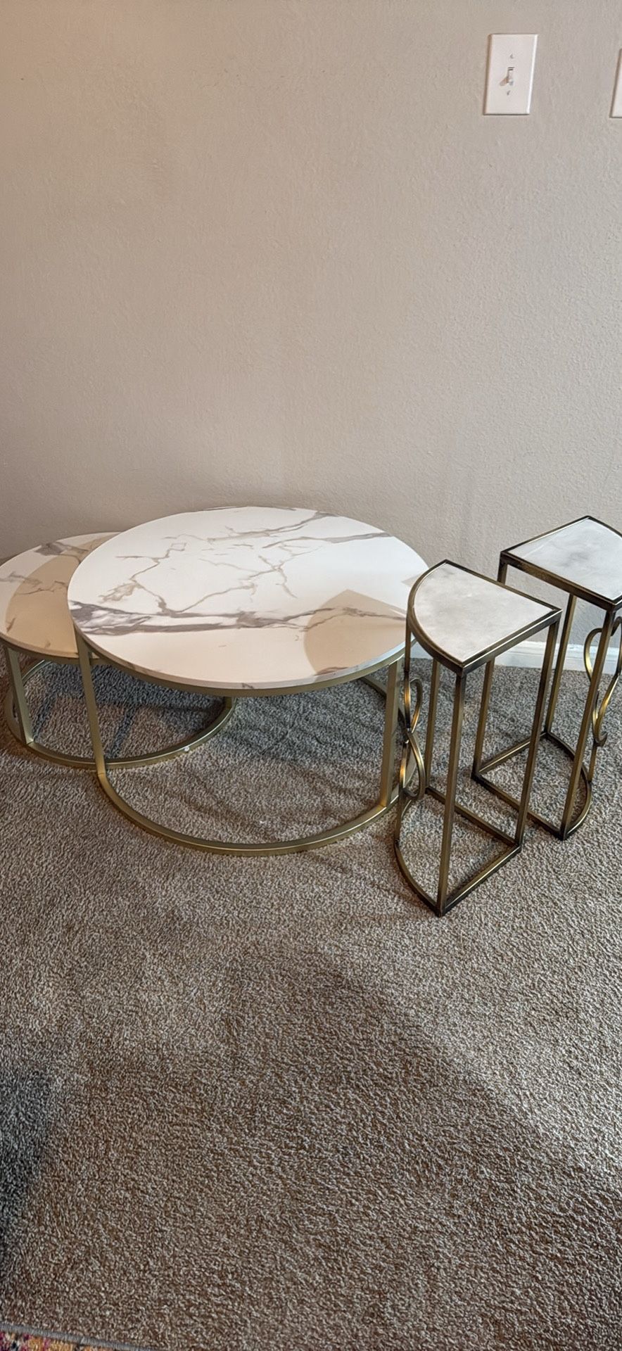 Nesting Coffee Table And Side Tables