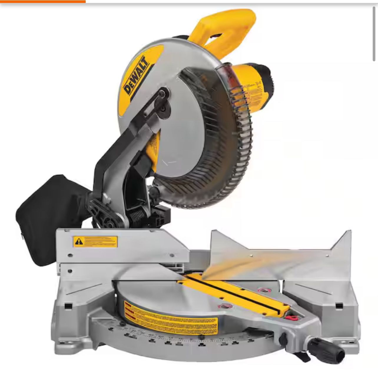 New In Box - DEWALT 15 Amp Corded 12 in. Single Bevel Compound Miter Saw