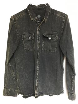 Men's Harley black label button up