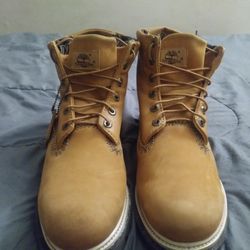 2 Men's Genuine Suede Timberland Boots Size 11 Timbs Tims Wheat / Navy Blue