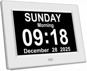 7 Inch Calendar Clock(brand new)