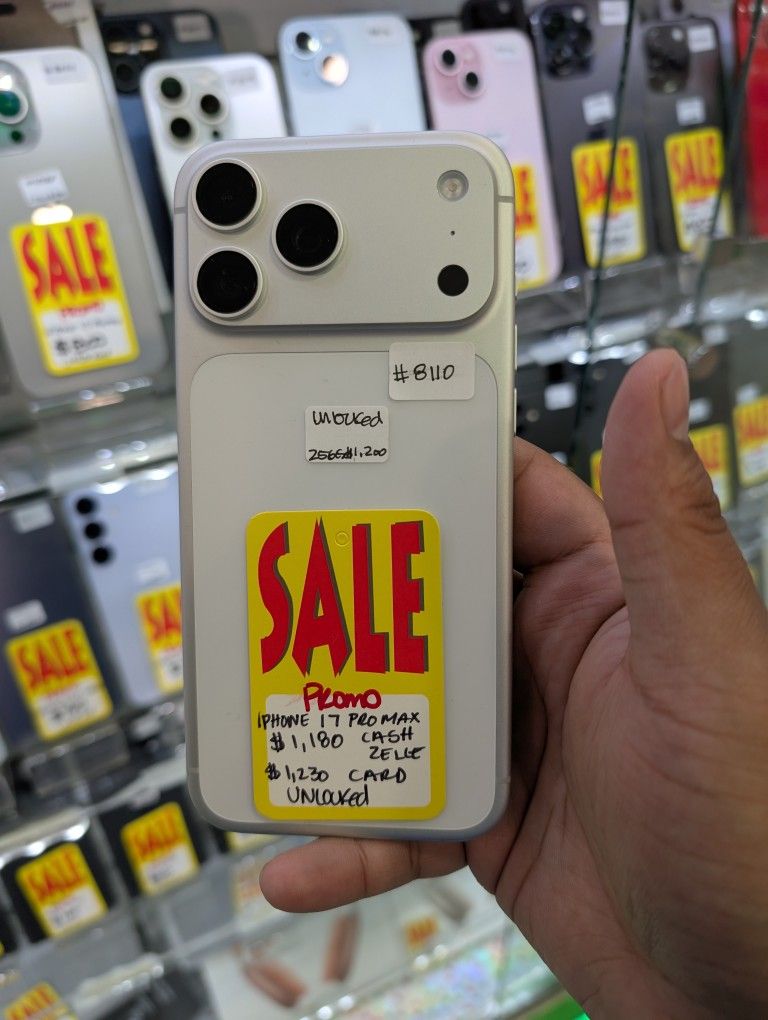 iPhone 17 Pro Max Unlocked 256GB Only $80 Down