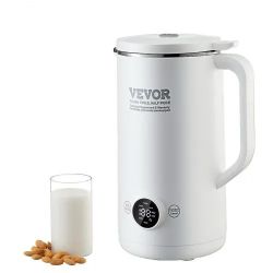 VEVOR Nut Milk Maker 8-in-1 Soy Milk Maker 8-Leaf Blades 600ML 2-18 Hours Timer