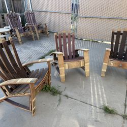 Wine Barrel Patio Chairs