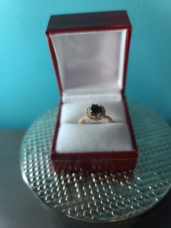 Ladies 2 Carat Black Diamond Ring