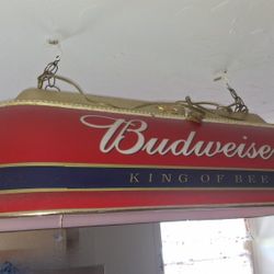 Budweiser Pool Table Light