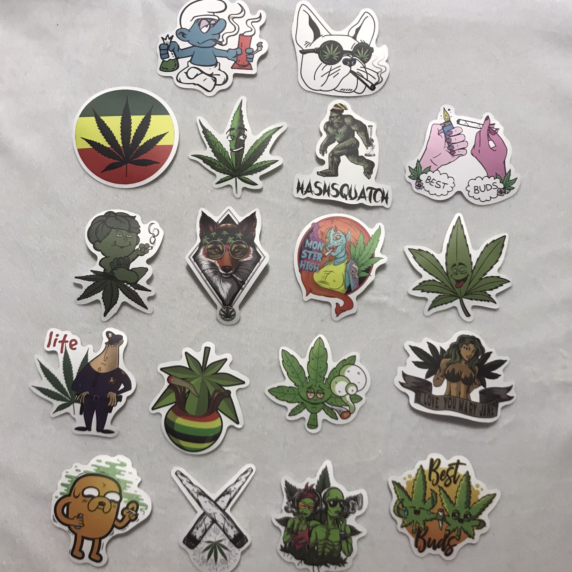 Marijuana Stickers 