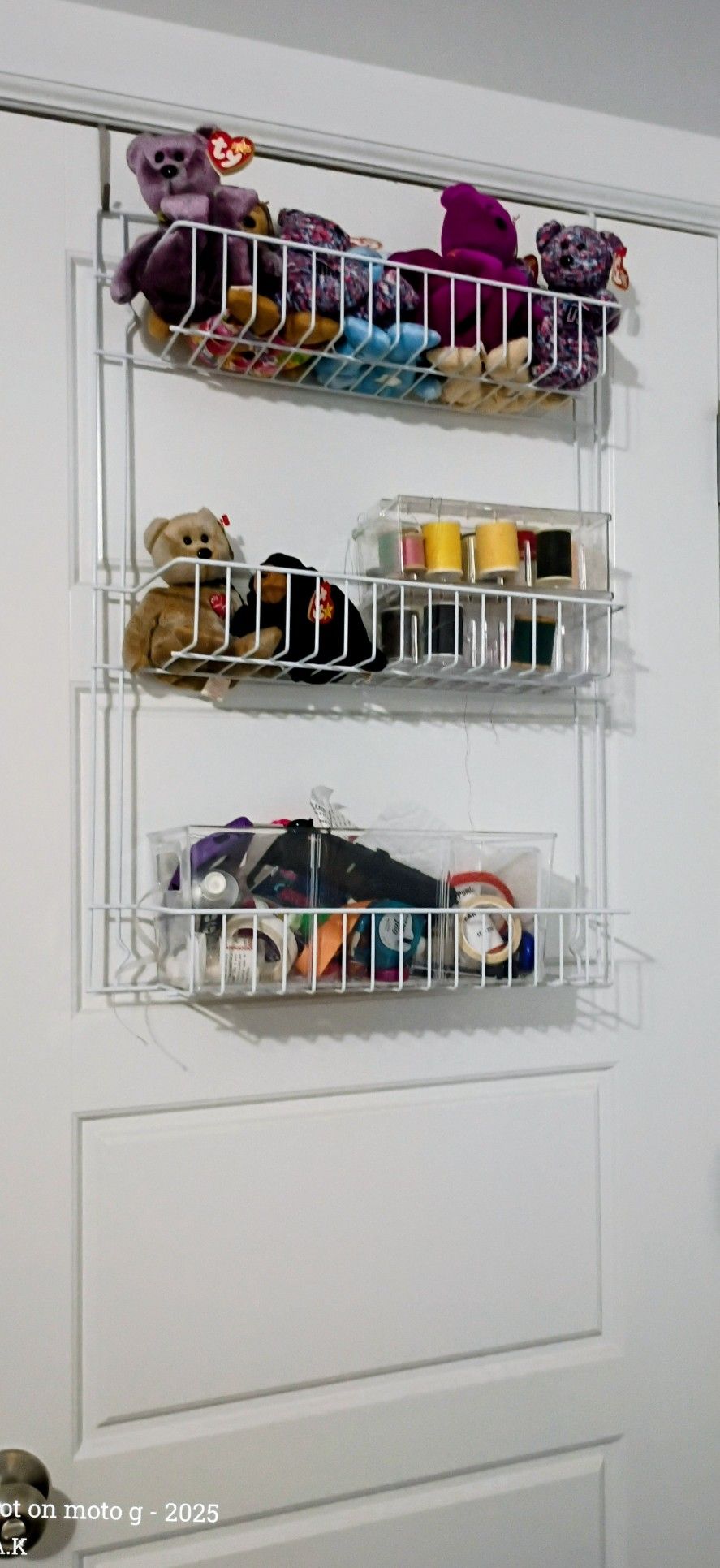 Over The Door Hanging Wire Basket 