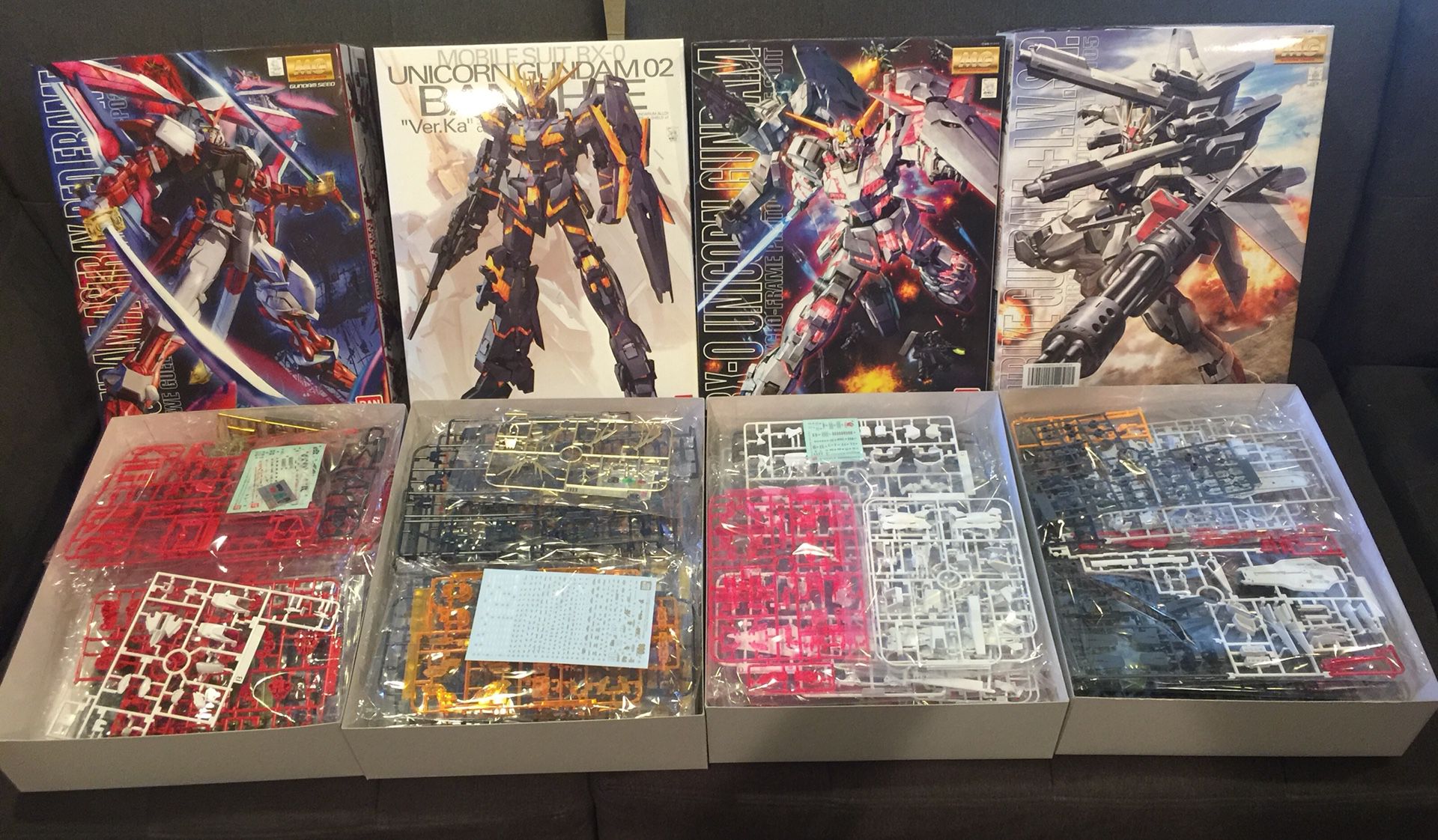 Gundam’s 1/100 MG’s